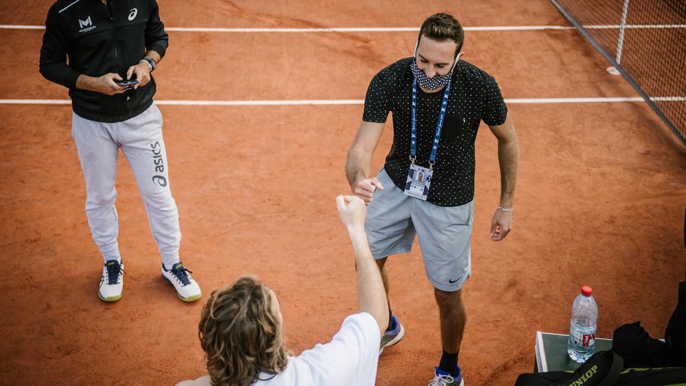 Louis Quennessen Roland-Garros sparring